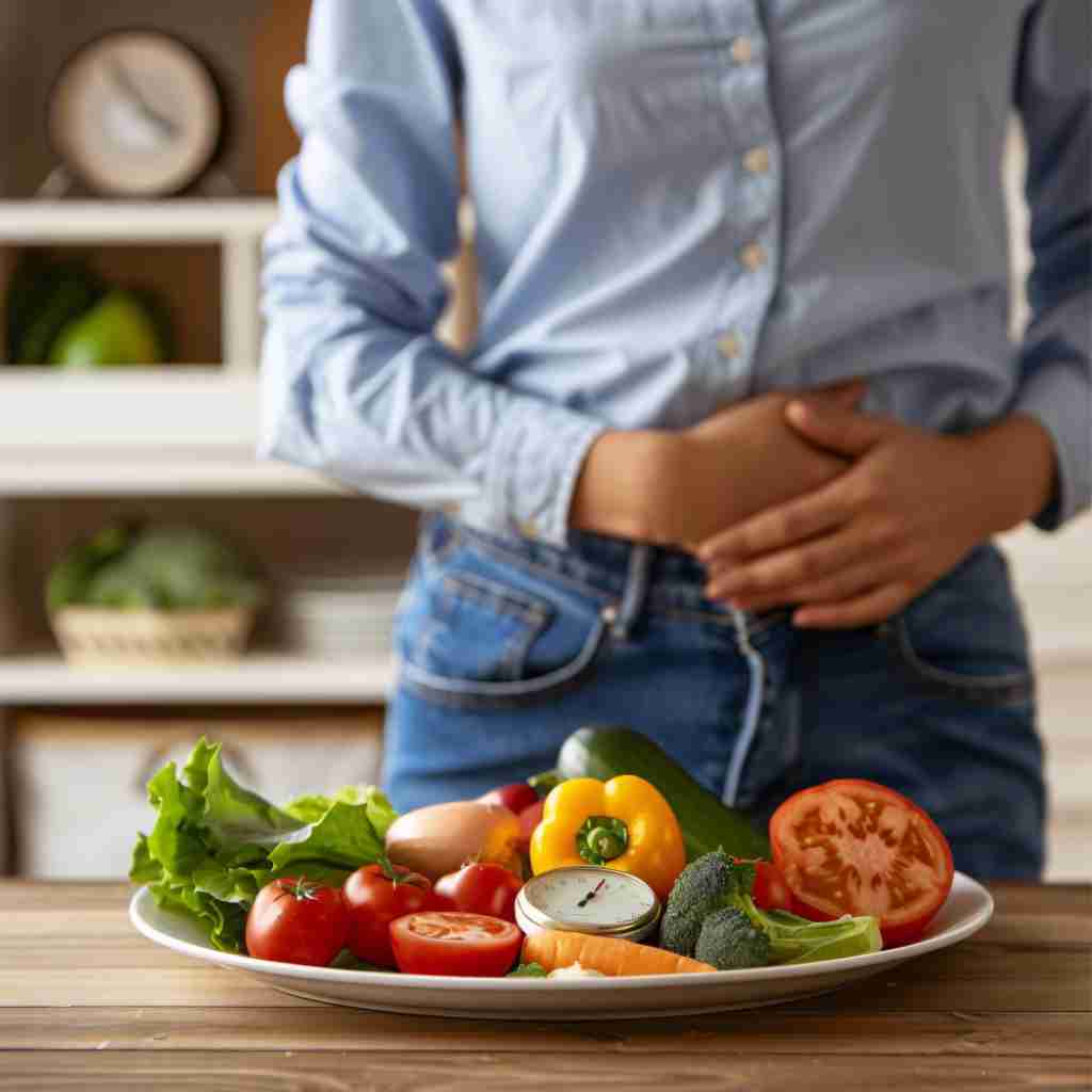 a man shows bristol pain with front of nutrition