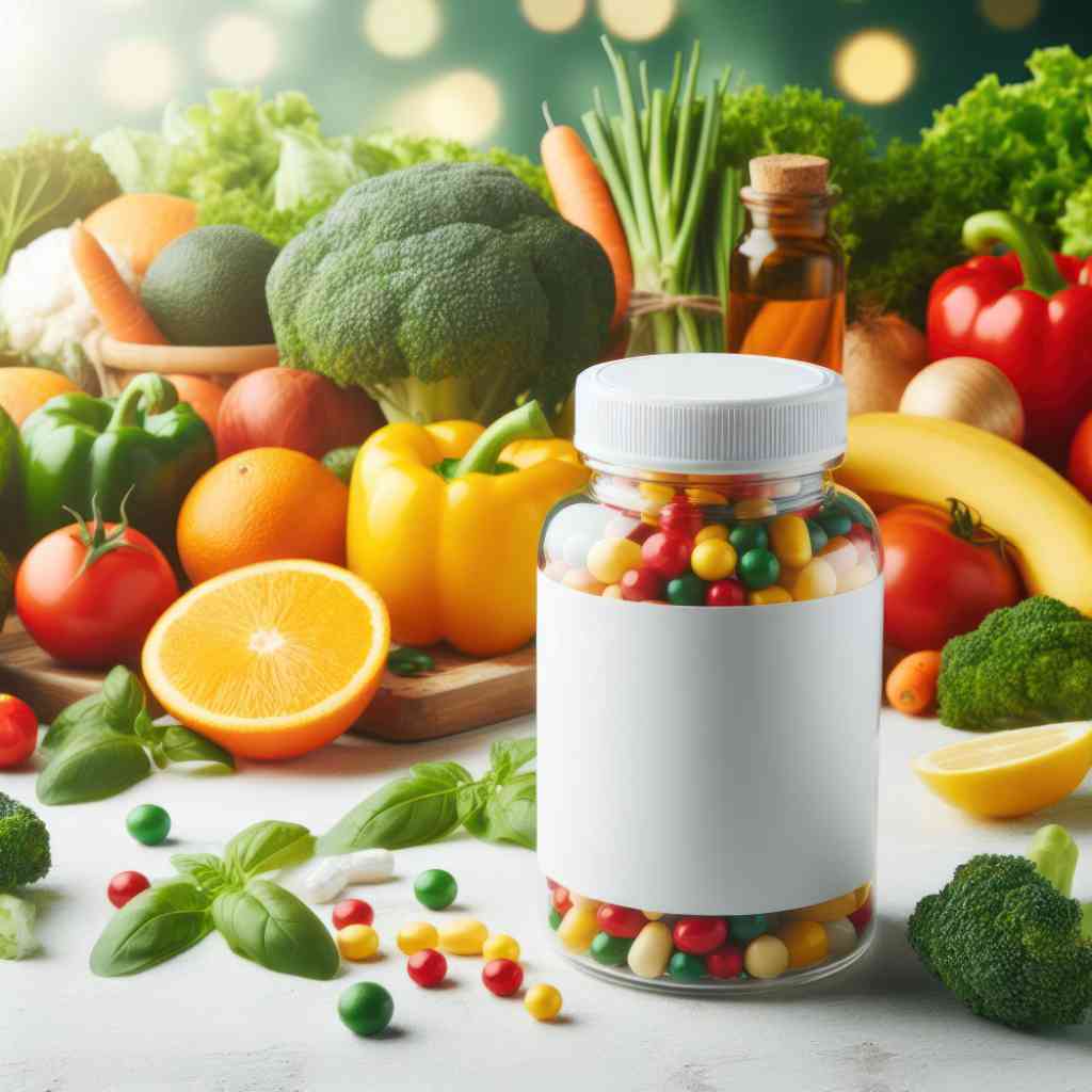 bottle supplements homeopathy vegetables fruits